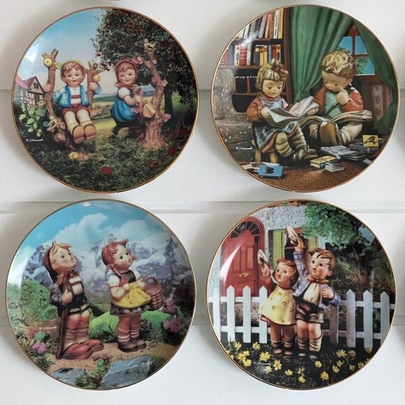 M.J. Hummel Lot of 9 Little Companions Danbury Mint Collectors Plates - Picture 4 of 10